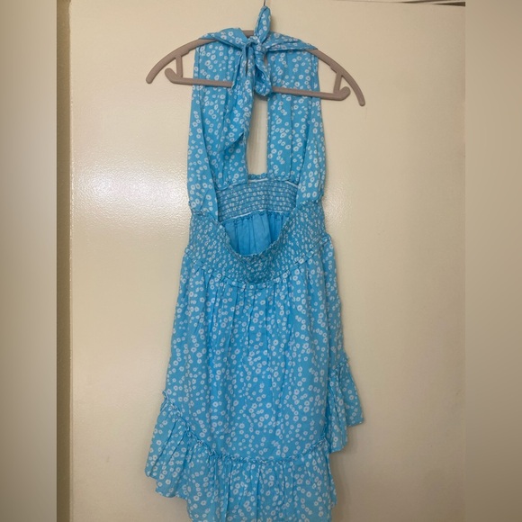Offline by Aerie Blue Floral Halter Dress - Picture 4 of 6